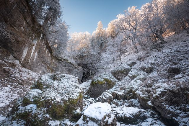 Le Brudour sous la neige